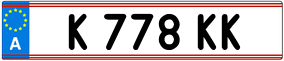 Trailer License Plate